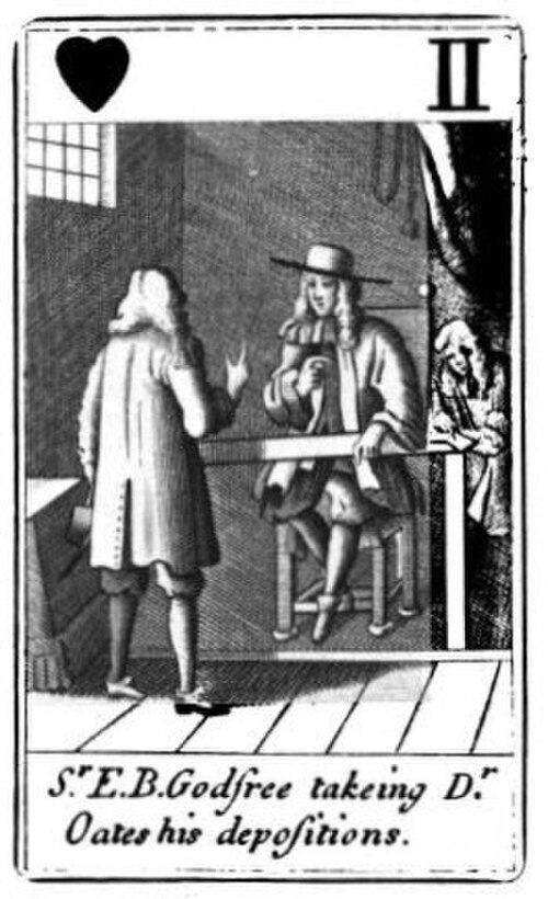 Le magistrat Edmund Berry Godfrey avec Oates