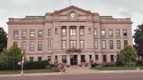 Le palais de justice du comté de DeKalb à Auburn, Indiana