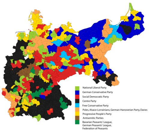 Résultats des circonscriptions électorales, 1912