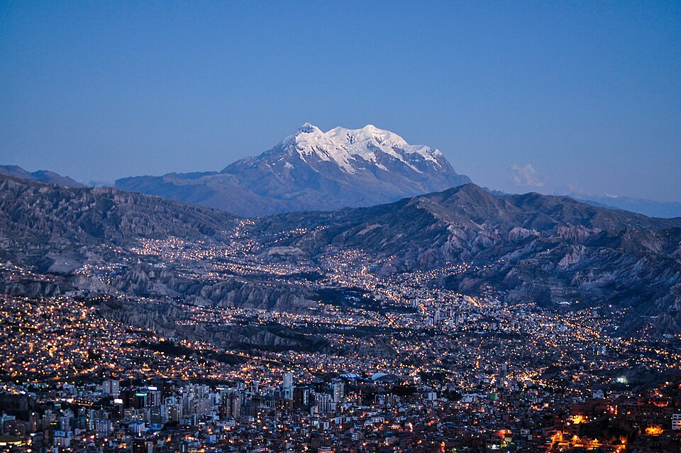 La Paz, Bolivie, la capitale la plus haute du monde.