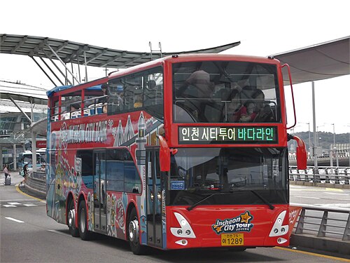 Bus touristique de la ville d'Incheon