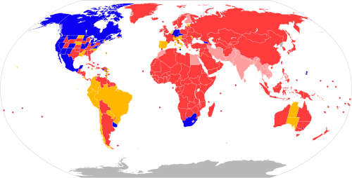Carte des lois mondiales sur le cannabis