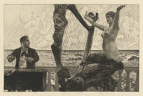 Évocation, de la série Brahmsphantasie, Opus XII, no, 2 (1894), 21,8 x 34 cm, National Gallery of Art, Washington DC