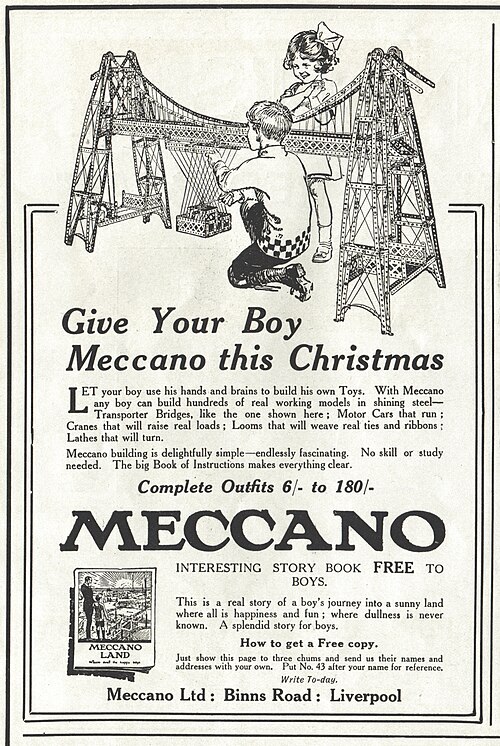 Publicité dans le numéro annuel de Noël de Pears en 1920.
