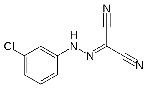 Cyanure de carbonyle m-chlorophénylhydrazone