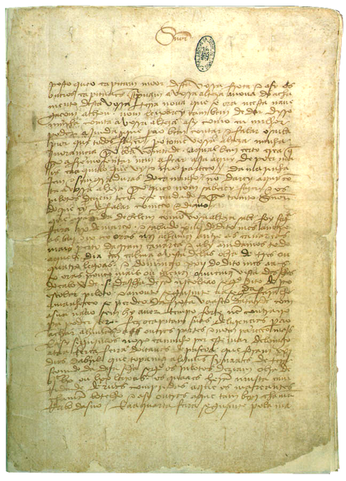 Lettre à Manuel Ier du Portugal de Pêro Vaz de Caminha rapportant la découverte du Brésil (1er mai 1500)