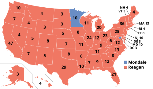 Résultats de l'élection présidentielle américaine de 1984