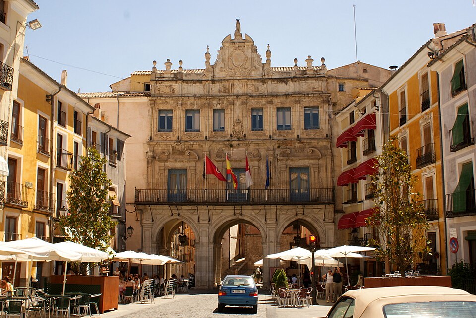 Maison consistoriale de Cuenca, à Cuenca, Castille-La Manche, construite entre 1760 et 1788 par Lorenzo de Santa María et Mateo López