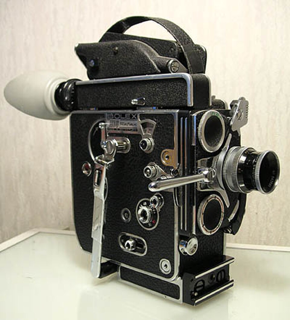 Appareil photo reflex Bolex H16 à ressort de 16 mm