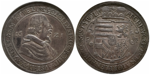 thaler du comté du Tyrol, Léopold V - 1621.[2]
