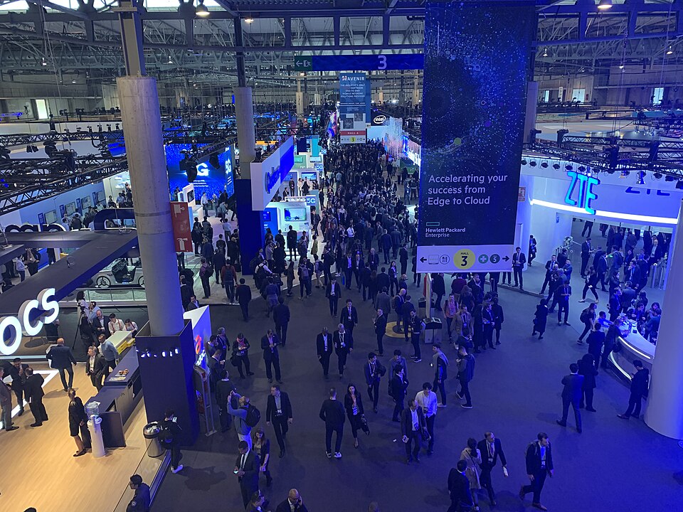 Espace d'exposition du MWC Barcelona 2019