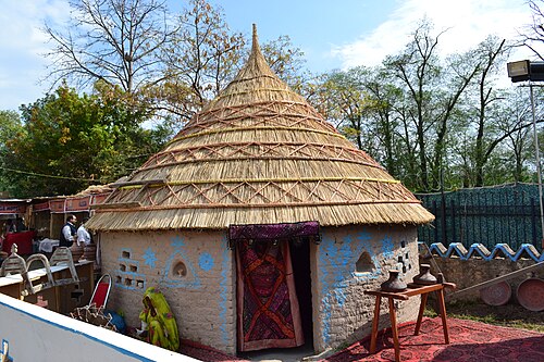 Une cabane dans le désert du Thar, Sindh
