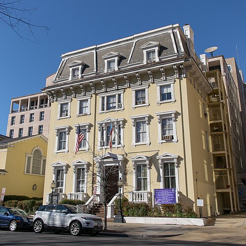 Ashburton House, la maison paroissiale de l'église épiscopale St. John, Lafayette Square, Washington DC