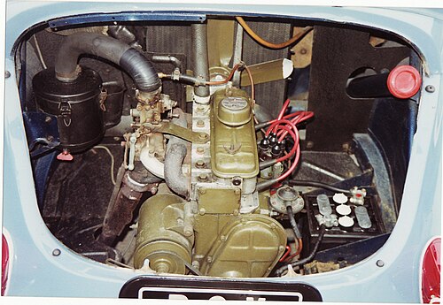 Renault 4CV 1960 moteur arrière longitudinal (750 cc)