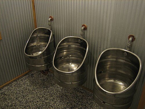 Urinoirs de brasserie à Christchurch, Nouvelle-Zélande
