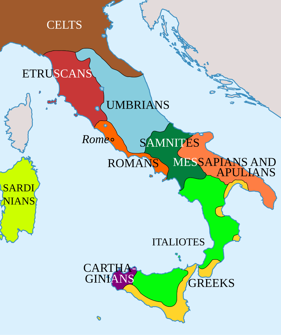 L'Italie en 400 av. J.-C.