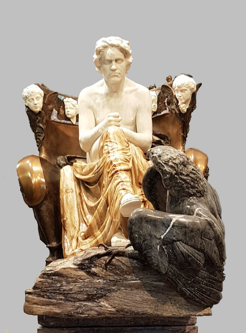 Beethoven (vers 1883-1902), taille : 3,10 m, Leipzig, Musée des Beaux-Arts