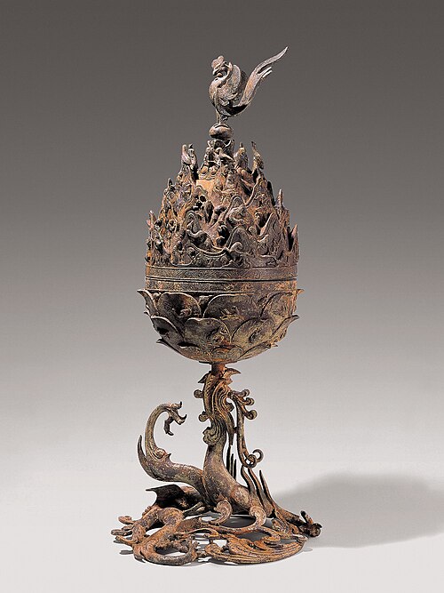 Brûle-encens en bronze doré de Baekje, Trésor national de Corée n° 287