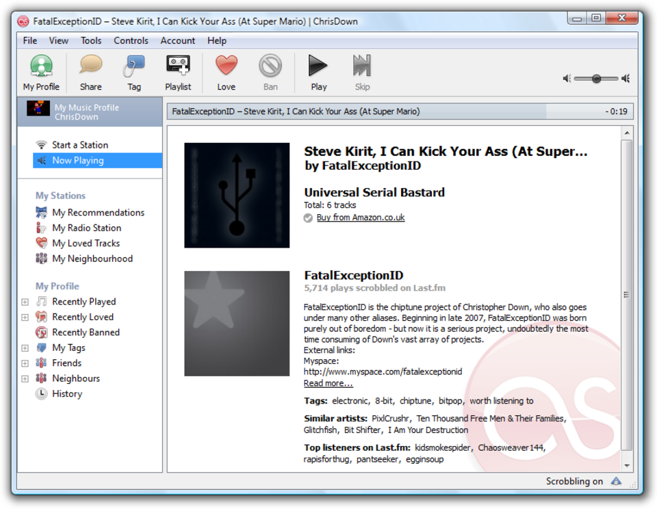 Lecteur Last.fm