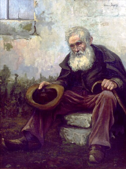 Louis Dewis, « Le vieux mendiant », Bordeaux, France, 1916