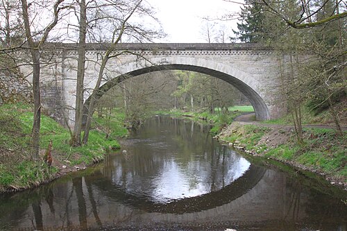 Pont avec arc en anse de panier