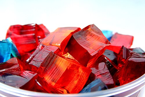 Cubes de gelée