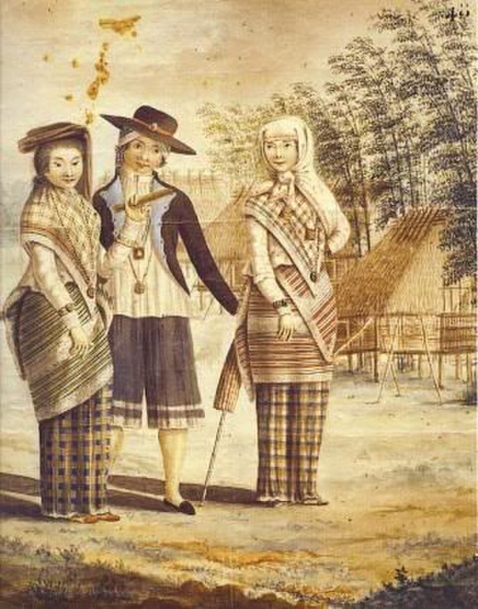 Métis de Manille vers 1790