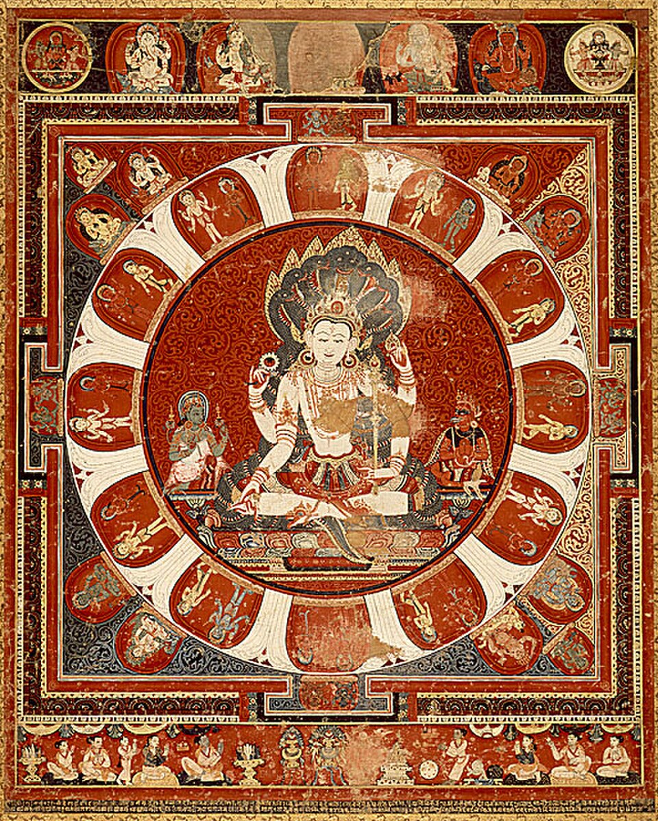 Mandala de Vishnu (traditionnellement présent au Népal)
