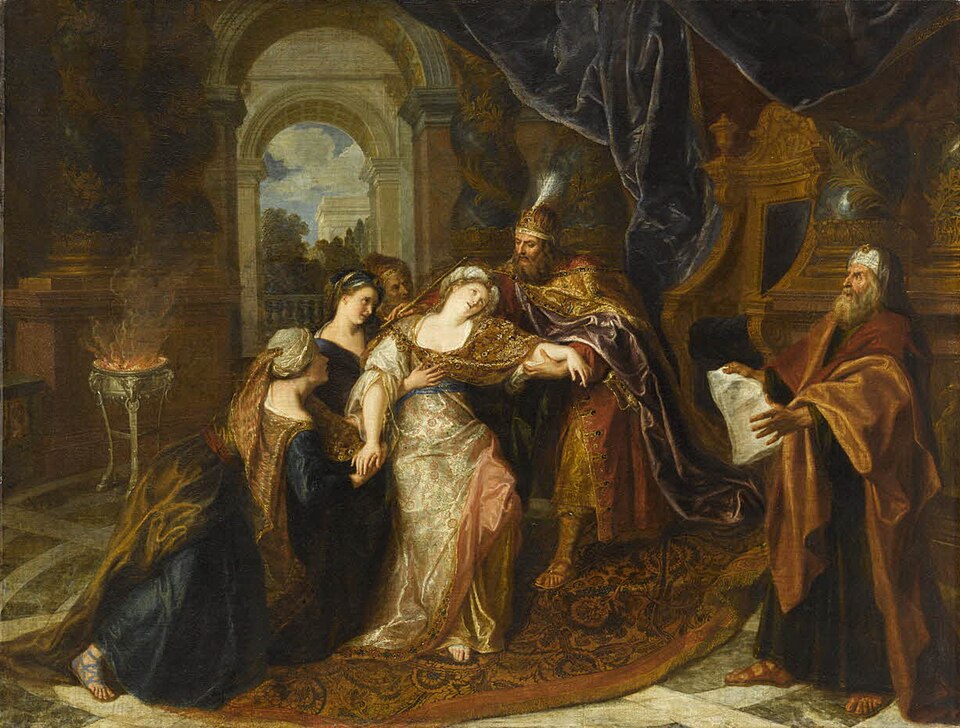 L'Évanouissement d'Esther, 1704, Louvre