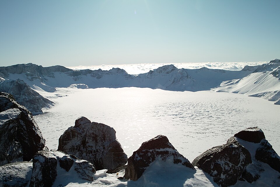 Le lac du Paradis en hiver