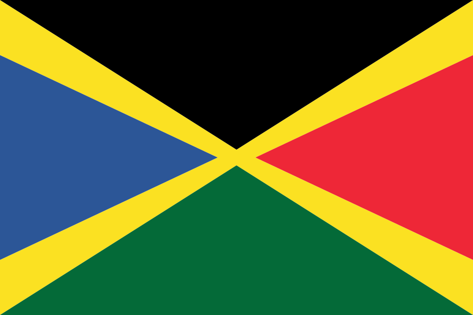 Drapeau parfois utilisé par la Martinique lors des compétitions de taekwondo