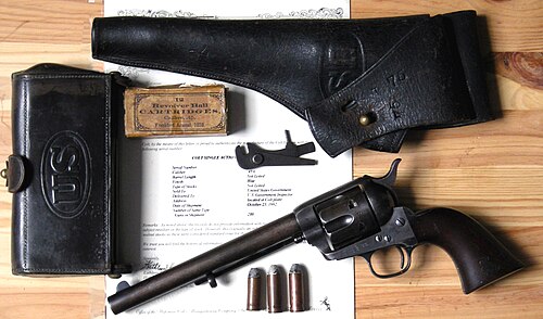 Pistolet à simple action Colt US 1873 modèle cavalerie