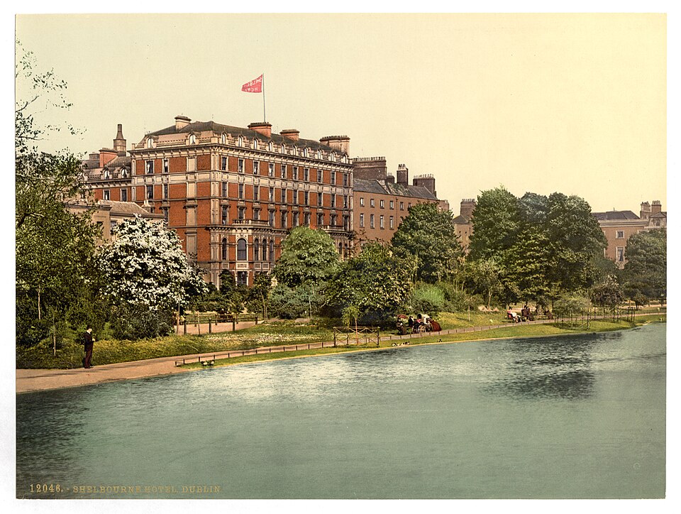 Photochromie de l'hôtel Shelbourne, vers 1900