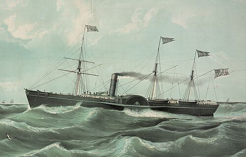 Navire à vapeur Atlantique