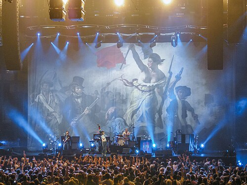 Scène du Viva la Vida Tour de Coldplay à Dallas
