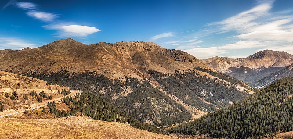 Forêt de sapins en haute altitude, col d'Independence, Colorado