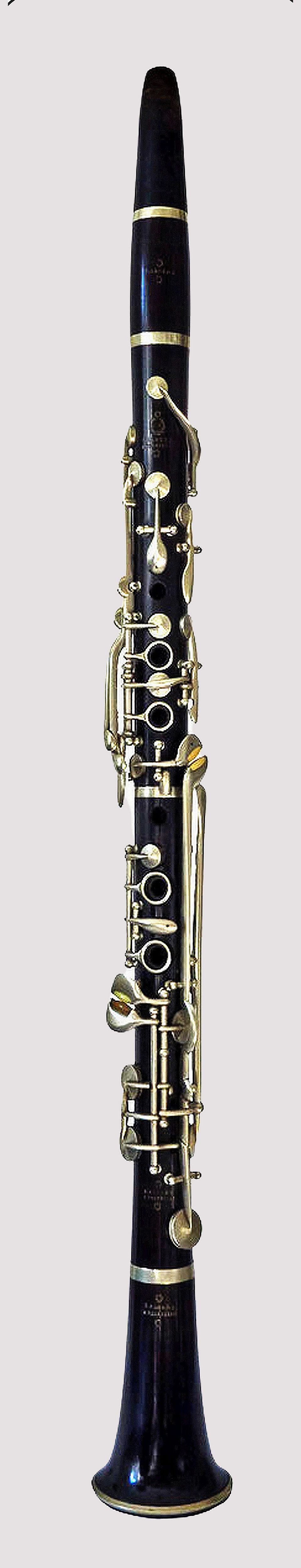 Clarinette Albert conçue c. 1850 d'Eugène Albert, intermédiaire entre les clarinettes Müller et Oehler.