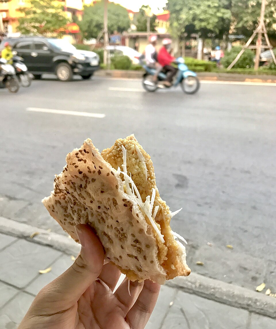 Bánh đa kê, une spécialité sucrée à Hanoi, Vietnam