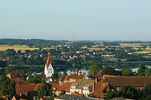 Vue sur l'étang de Haderslev