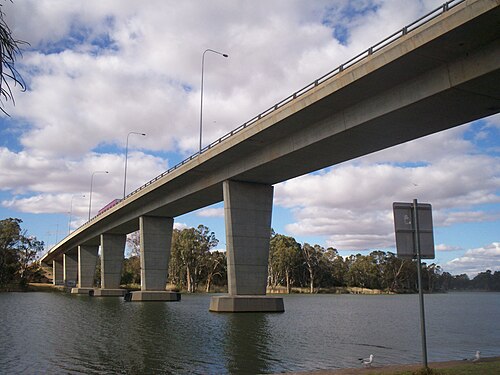 Pont George Chaffey sur la rivière Murray, Mildura