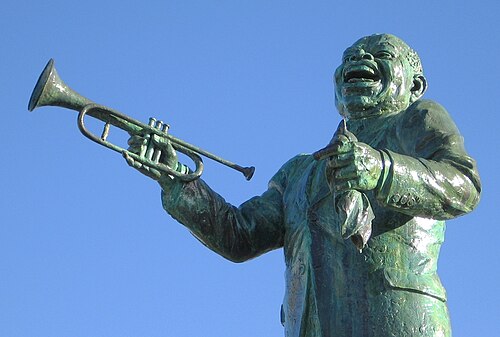 Statue de Louis Armstrong à Alger, à la Nouvelle-Orléans