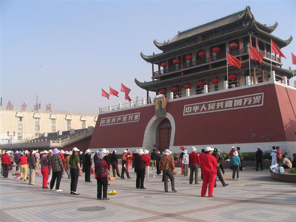Place du Peuple à Yinchuan.