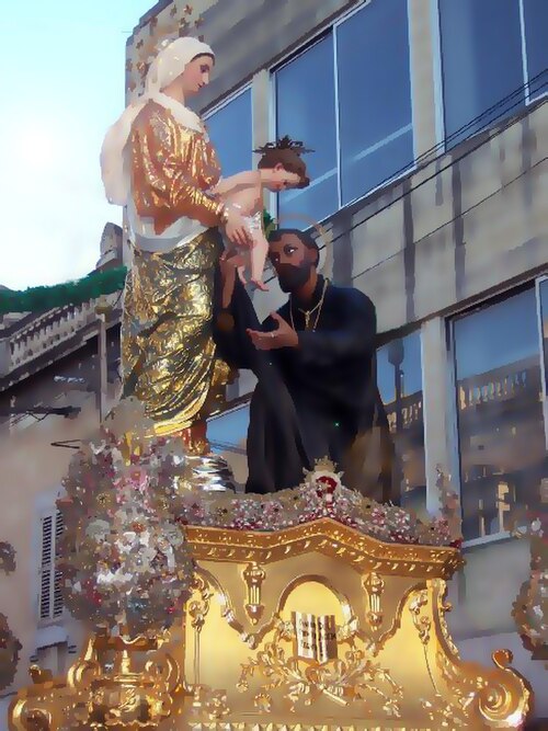 Procession avec la statue de Saint Gaétan