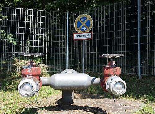 Bouche d'incendie à gros tuyaux