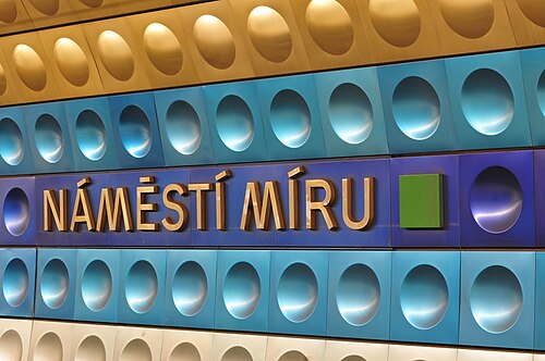 Station de métro Náměstí Míru Prague