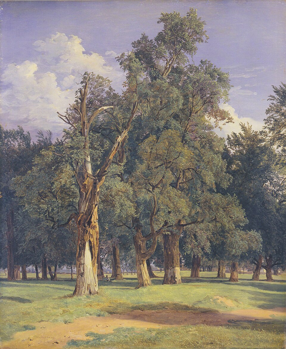Ferdinand Georg Waldmüller, Alte Ulmen im Prater (Vieux ormes du Prater) [1831]
