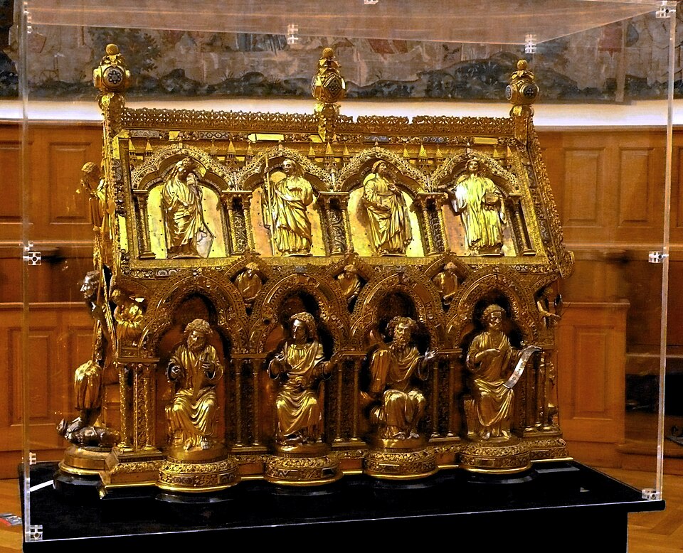 Le classicisme de l'art mosan ; Reliquaire de Nicolas de Verdun à Tournai, 1205.