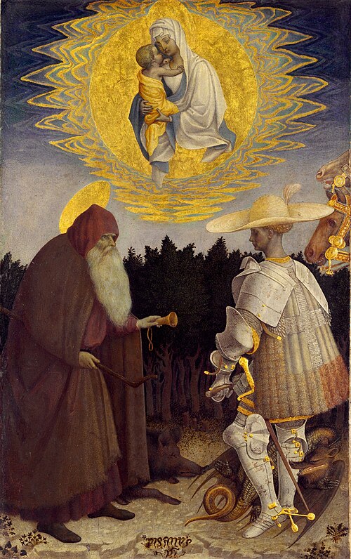 La Vierge à l'Enfant avec les saints Georges et Antoine de Pisanello