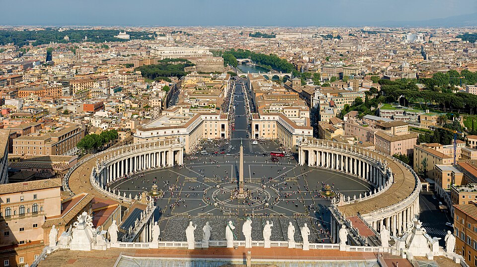 St. Peter's Square, Rome, by Gian Lorenzo Bernini, 1656–1667