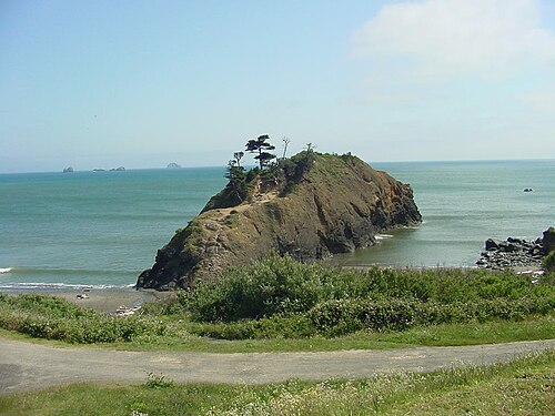 Rocher de la bataille, Port Orford